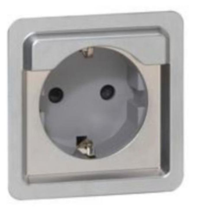 BASE DE CORRIENTE SOLIROC - ALEMÁN - 2P + T - SIN TAPA - IP20